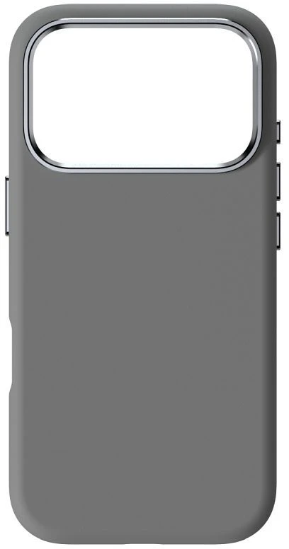 „iPhone 17 Pro / 18 Pro“ dėklas (žemas kameros kraštas), „Forcell F-Protect Frame Premium“, suderinamas su „Magsafe“ pilka spalva