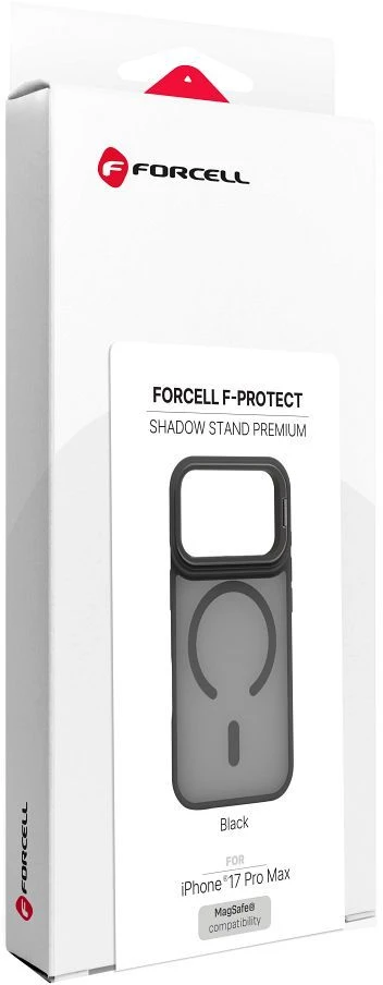 Dėklas Case for iPhone 18 Pro Max / 17 Pro Max Forcell F-Protect Shadow Stand Premium compatible with MagSafe juodas