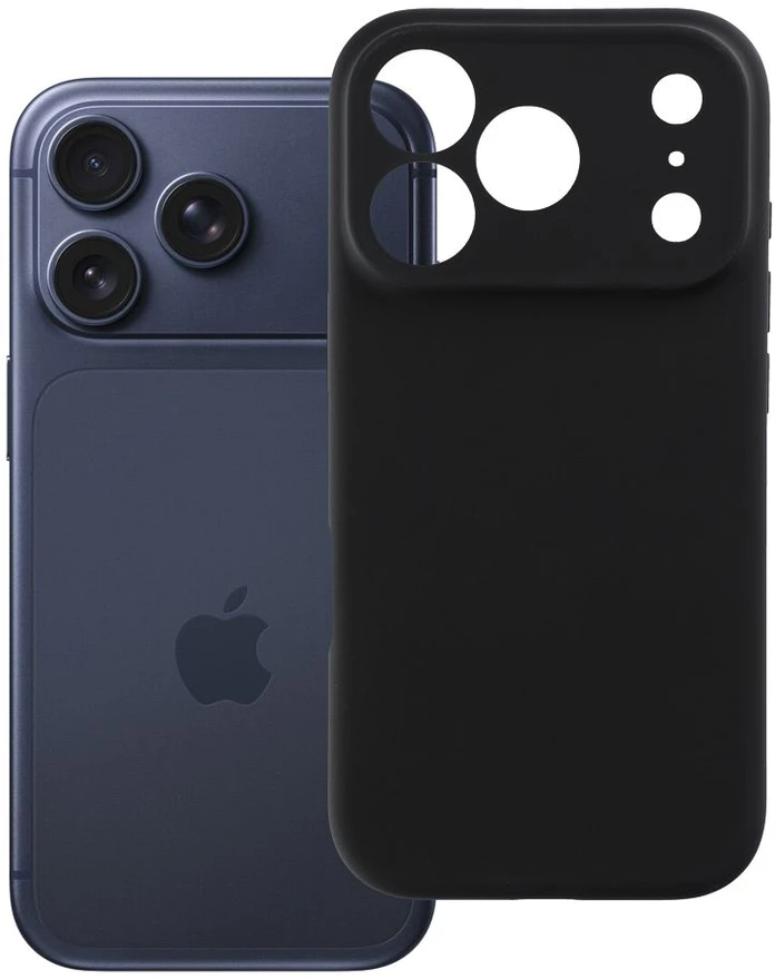 iPhone 18 Pro / 17 Pro dėklas „Forcell F-Protect Rubber Premium“, suderinamas su MagSafe, juodas