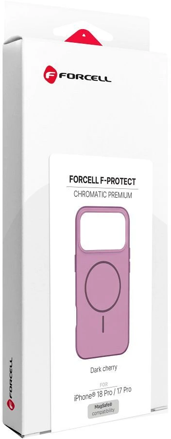 Dėklas Case for iPhone 18 Pro / 17 Pro Forcell F-Protect Chromatic Premium compatible with MagSafe dark cherry