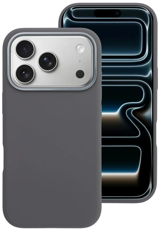 „Forcell F-Protect Frame Premium“ dėklas, skirtas iPhone 18 Pro / 17 Pro, suderinamas su Magsafe, pilkas