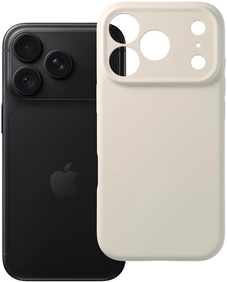 Dėklas Case for iPhone 18 Pro / 17 Pro Forcell F-Protect Rubber Premium compatible with MagSafe antikvarinė balta