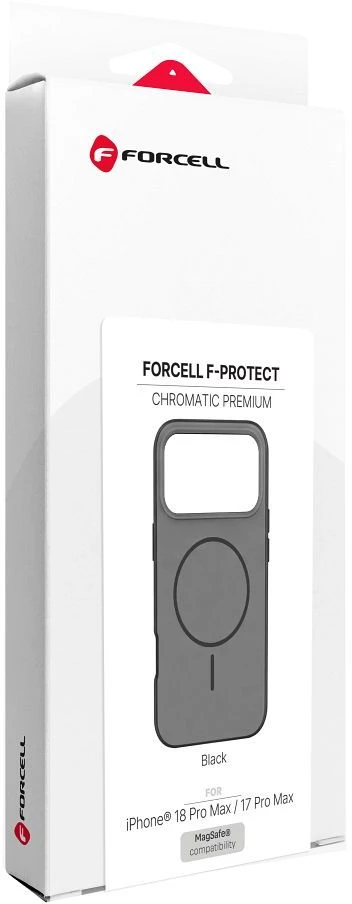 Dėklas Case for iPhone 18 Pro Max / 17 Pro Max Forcell F-Protect Chromatic Premium compatible with MagSafe juodas