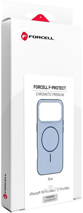 Dėklas iPhone 18 Pro Max / 17 Pro Max Forcell F-Protect Chromatic Premium, suderinamas su MagSafe, mėlynas