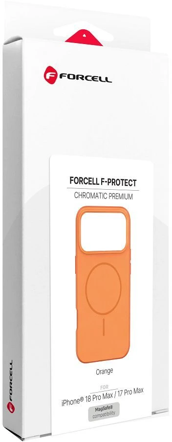Dėklas Case for iPhone 18 Pro Max / 17 Pro Max Forcell F-Protect Chromatic Premium compatible with MagSafe oranžinis
