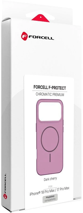 Dėklas Case for iPhone 18 Pro Max / 17 Pro Max Forcell F-Protect Chromatic Premium compatible with MagSafe dark cherry