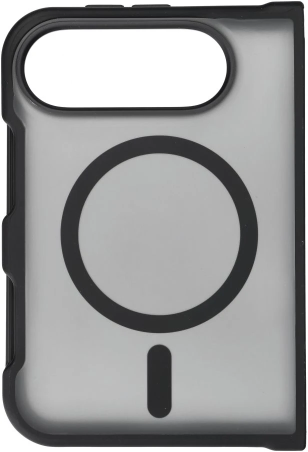 Dėklas iPhone Duo Forcell F-Protect 4sD-i Smoke Hybrid Premium, suderinamas su MagSafe, juodas