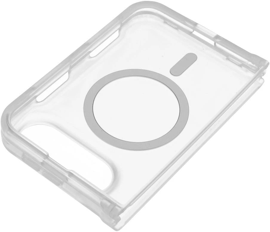 Dėklas iPhone Duo Forcell F-Protect 4sD-i Smoke Hybrid Premium, suderinamas su MagSafe, permatomas matinis