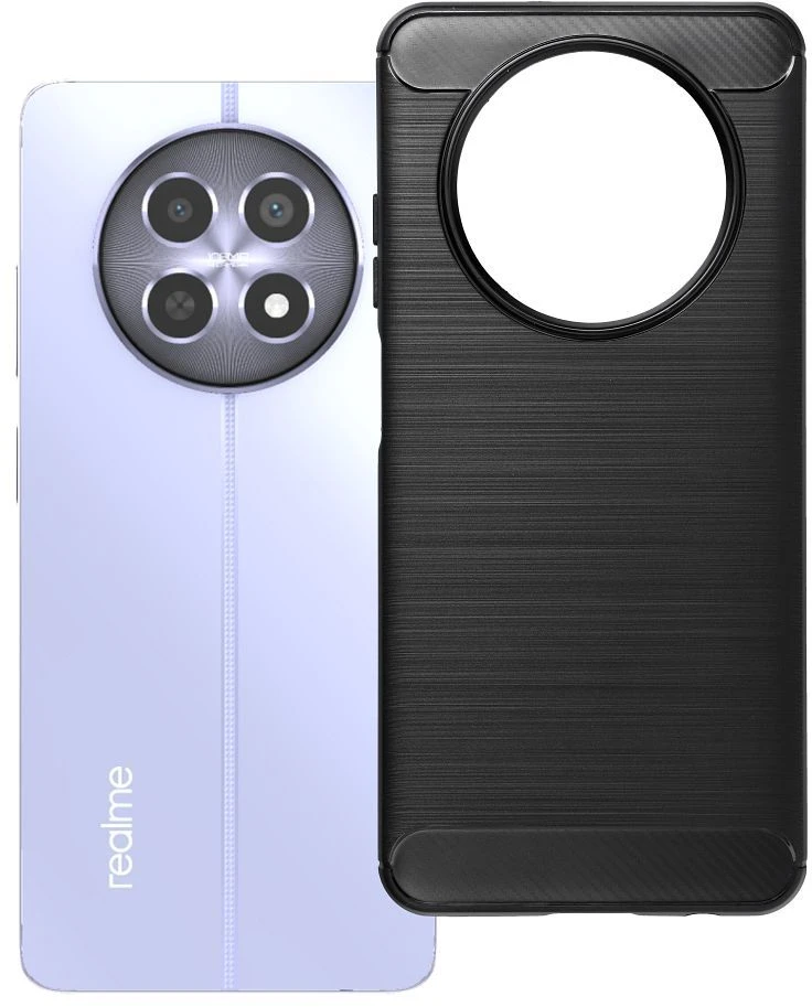 Dėklas Case for Realme 12 5G Carbon 2.0 juodas