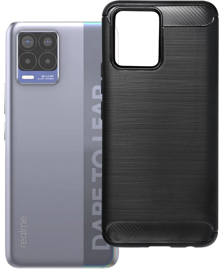 Dėklas Case for Realme 8 Carbon 2.0 juodas