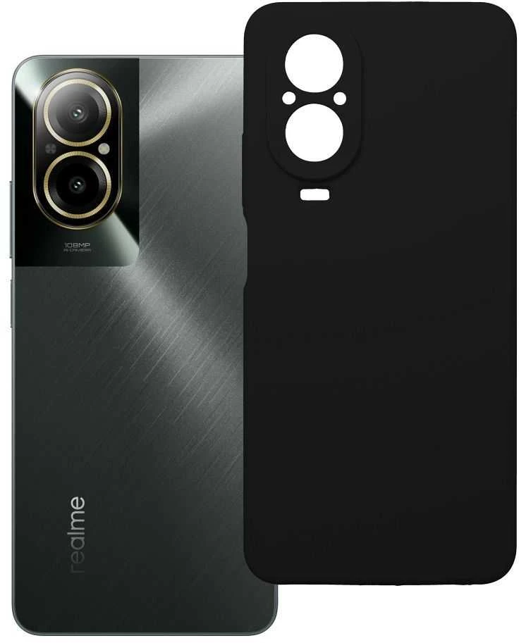 Dėklas Case for Realme C67 4G Silicone 2mm (camera protection) juodas