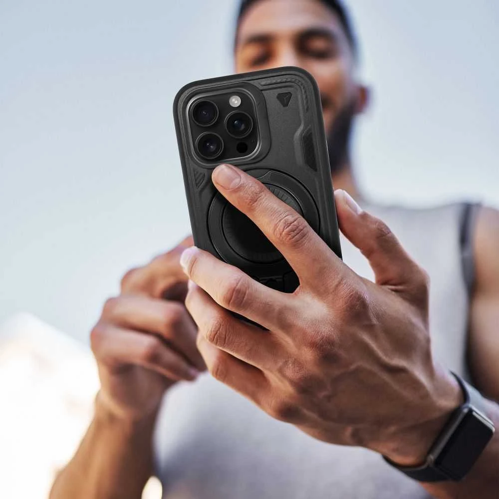 OEM dėklas, skirtas iPhone 17 Frost Armor juodas