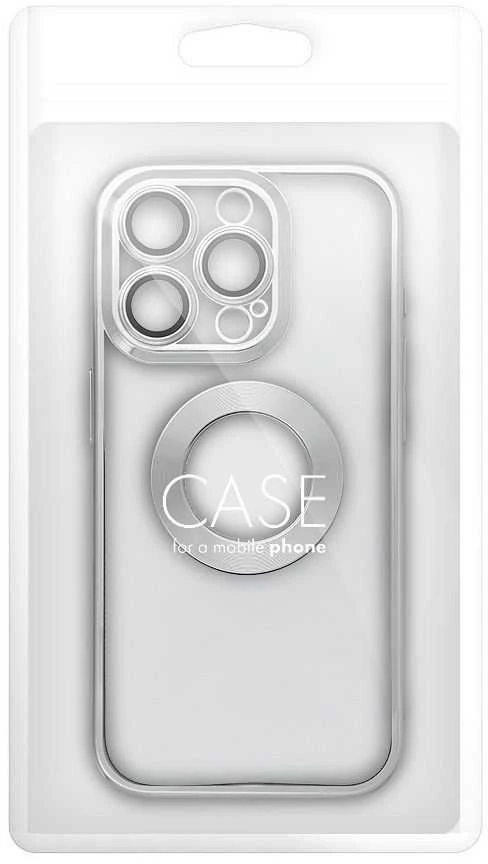 Dėklas Oem Case GLAM for IPHONE 16 sidabrinis
