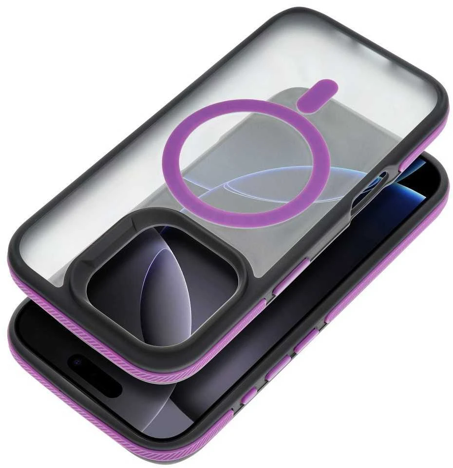 Originalus „iPhone 17 Neo“ dėklas, suderinamas su „MagSafe“ violetine