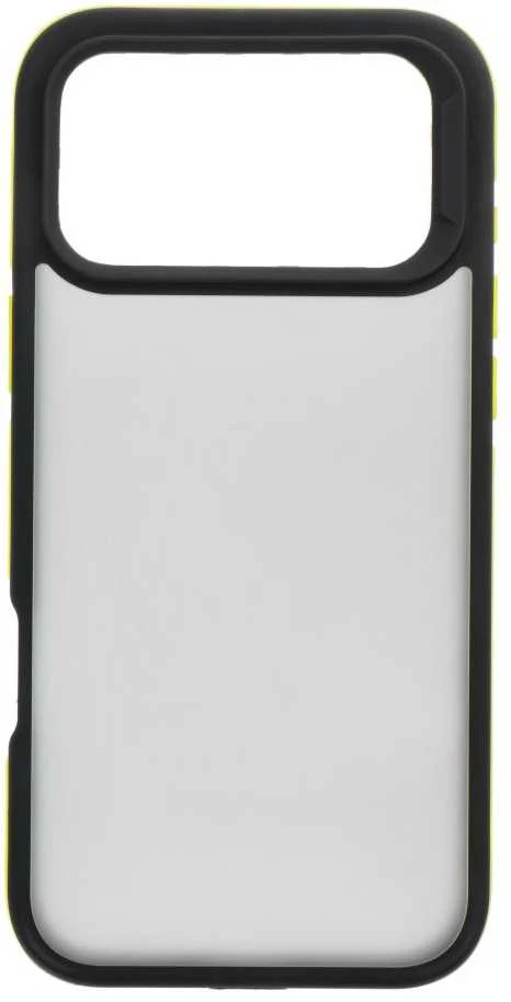 OEM dėklas, skirtas iPhone 17 Pro Max / 18 Pro Max (žemas kameros kraštas), neo geltonas