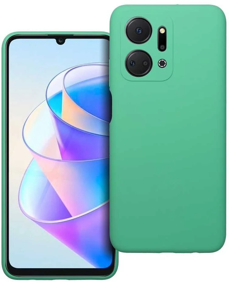 OEM dėklas Honor X7A silikoniniam 2 mm dėklui (apsauginei kamerai), mėtinis