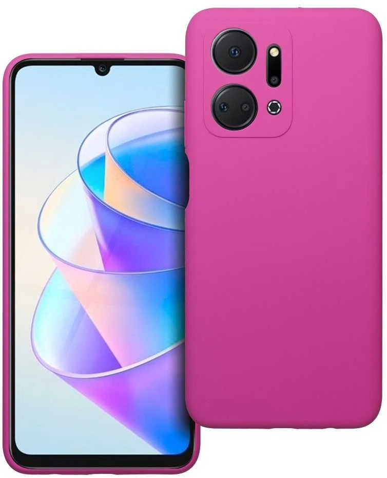OEM dėklas Honor X7A silikoniniam 2 mm dėklui (apsauginis fotoaparatas), rožinis
