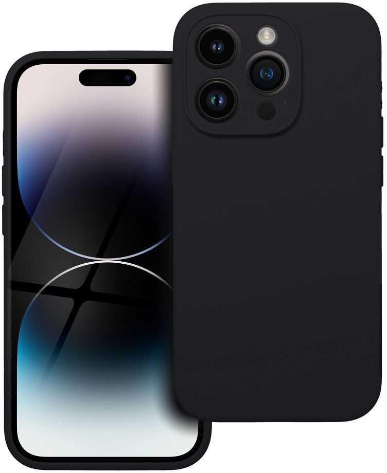 Dėklas Oem Case for iPhone 14 PRO Silicone 2mm (camera protection) juodas
