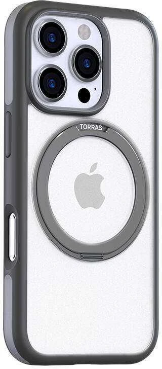 „Dėklas Torras Ostand R Fusion“, skirta „iPhone 16 Pro“ (pilka)