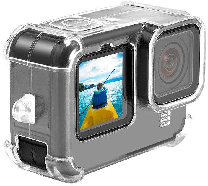 Dėklas su objektyvo dangteliu ir kaklo dirželiu PULUZ, skirtas GoPro Hero 9 / 10 / 11