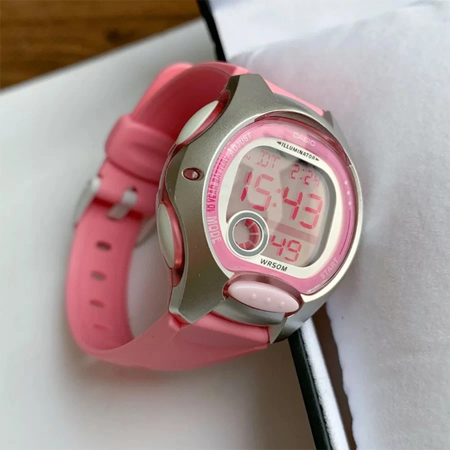 Casio LW-200-4BVEF rankinis laikrodis Elektroninis Lizdinė Sidabras