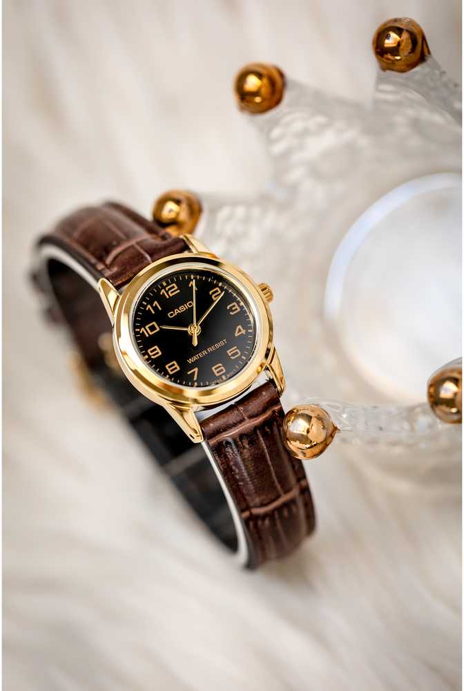 Casio Moterų kolekcijos laikrodis LTP-V001GL-1B + dėžutė