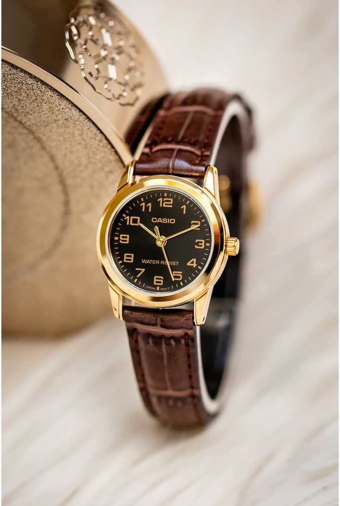 Casio Moterų kolekcijos laikrodis LTP-V001GL-1B + dėžutė
