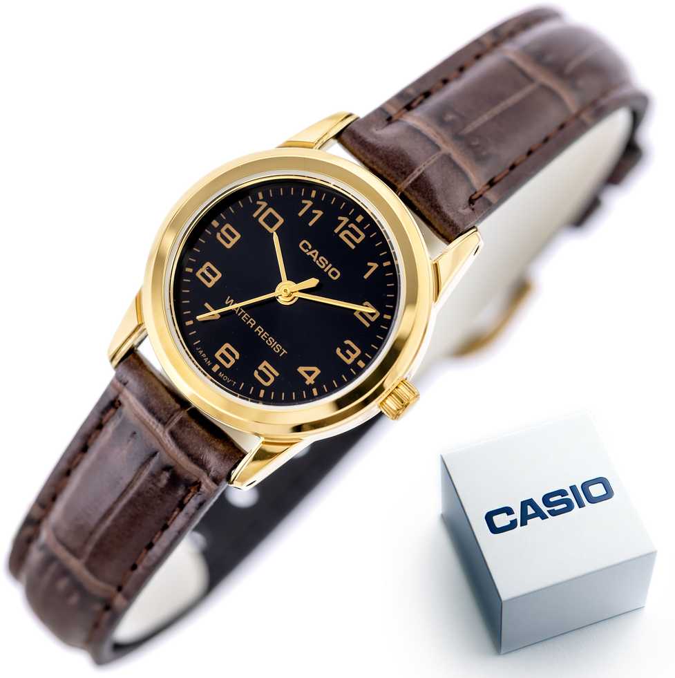 Casio Moterų kolekcijos laikrodis LTP-V001GL-1B + dėžutė