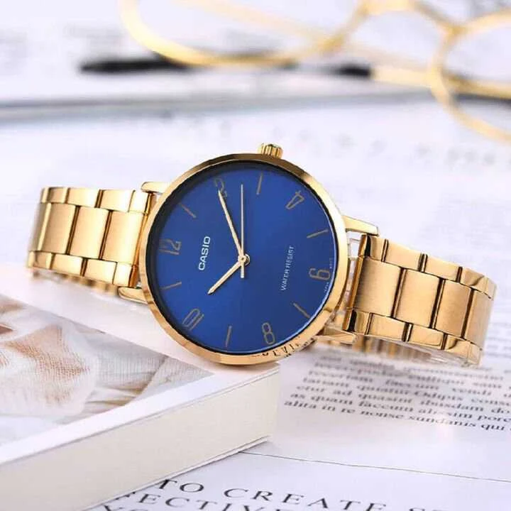 „Casio Collection“ LTP-VT01G-2B laikrodis + dėžutė