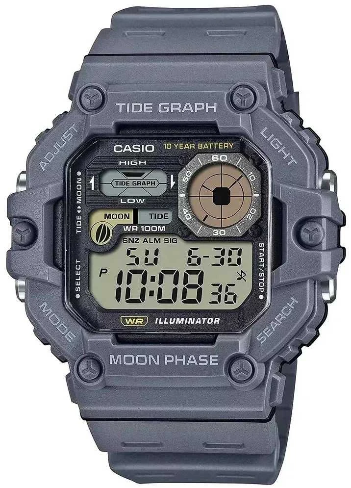 Vyriškas laikrodis CASIO Digital Moonphase WS-1700H-8AV + BOX
