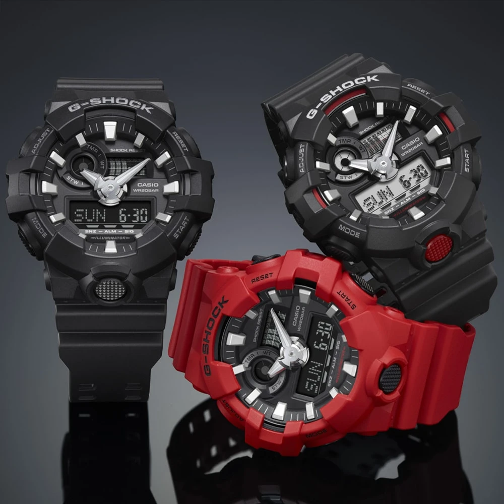 Laikrodis Casio G-Shock GA-700-1BER, Juodas