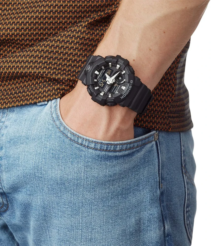 Laikrodis Casio G-Shock GA-700-1BER, Juodas