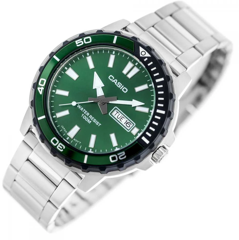 Casio kolekcija MTD-125D-3A vyriškas laikrodis + dėžutė