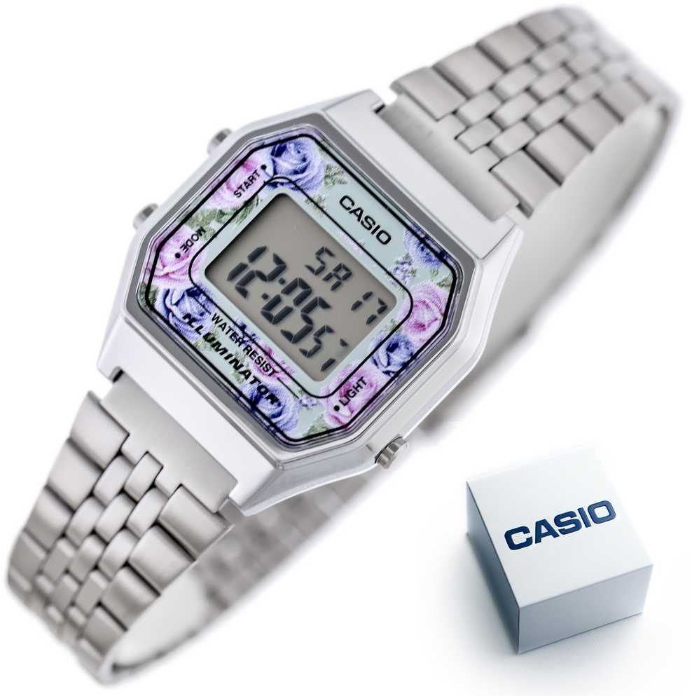 CASIO LA680WA-2C MOTERIS LAIKRODIS (zd631i) + DĖŽĖ