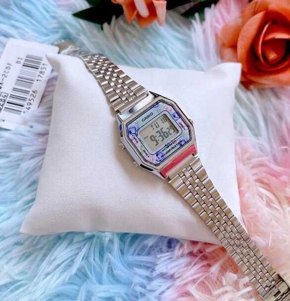 CASIO LA680WA-2C MOTERIS LAIKRODIS (zd631i) + DĖŽĖ