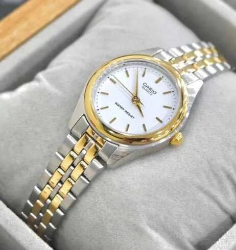 CASIO LTP-1129G-7A MOTERIS LAIKRODIS (zd602c) + DĖŽĖ