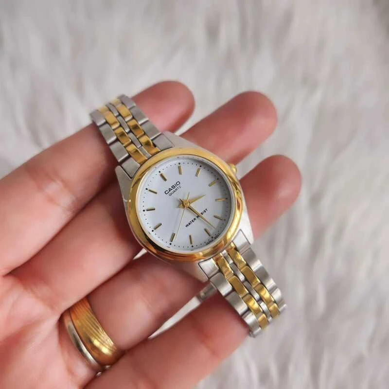 CASIO LTP-1129G-7A MOTERIS LAIKRODIS (zd602c) + DĖŽĖ