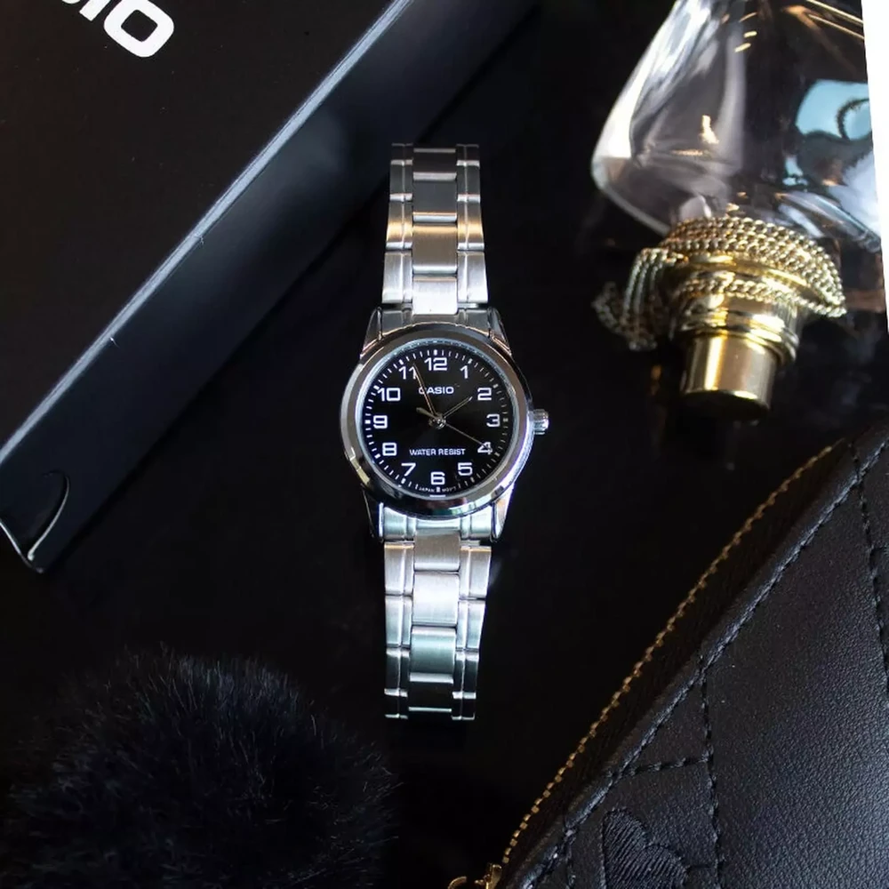 Laikrodis moterims CASIO LTP-V001D-1BUDF (zd589b) + dėžutė