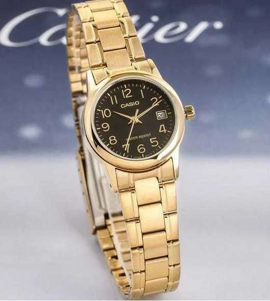 Casio LTP-V002G-1B moteriškas laikrodis + dėžutė