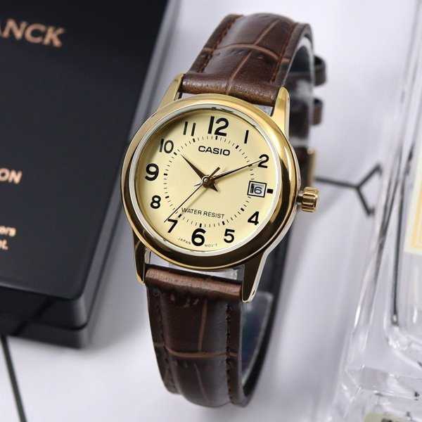 Laikrodis CASIO LTP-V002GL 9BUDF WOMEN S WATCH (zd584e) + BOX