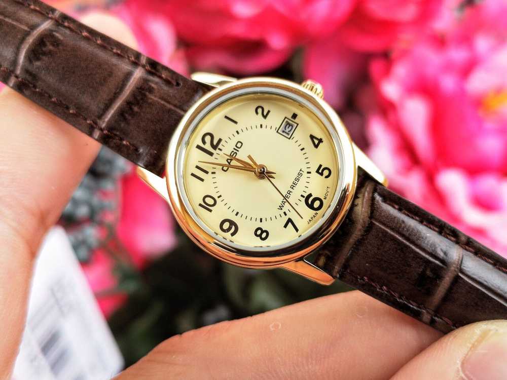 Laikrodis CASIO LTP-V002GL 9BUDF WOMEN S WATCH (zd584e) + BOX
