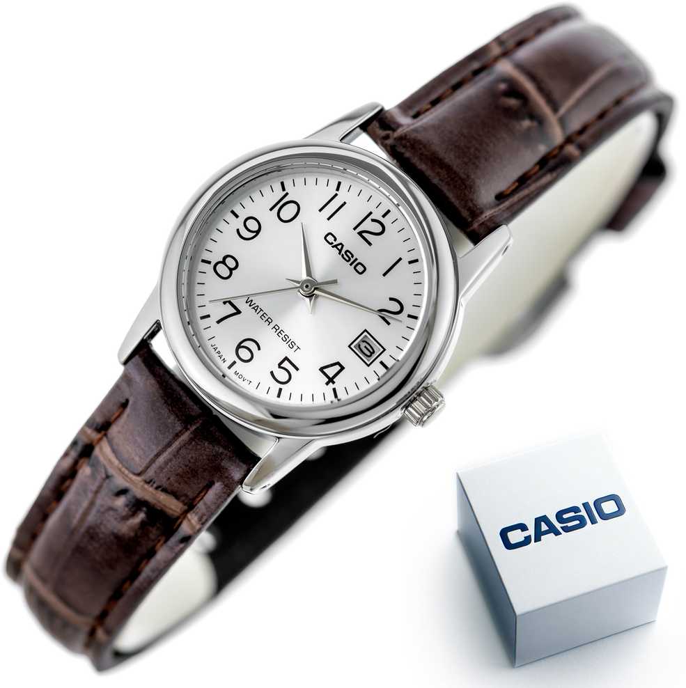 CASIO LTP-V002L-7B2UDF moteriškas laikrodis (zd584i) + dėžutė