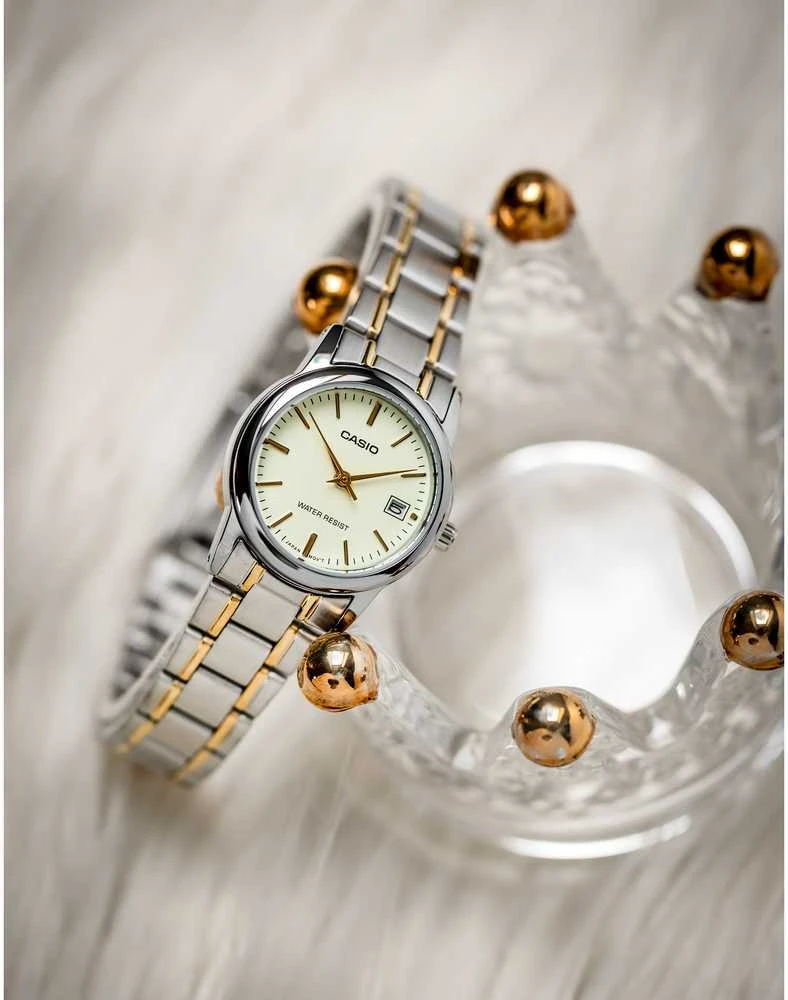 Casio LTP-V002SG-9A moteriškas laikrodis + dėžutė