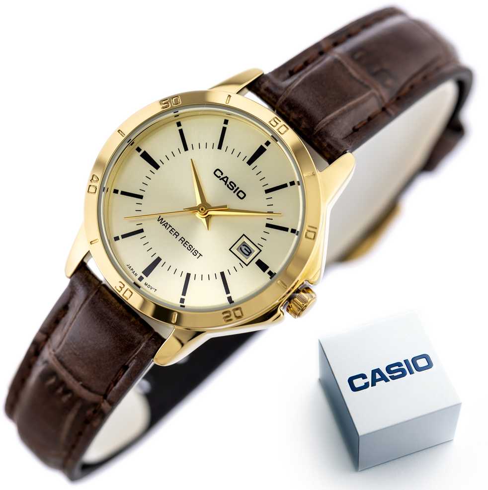 Moteriškas laikrodis CASIO LTP-V004GL-9A (zd569d) + BOX