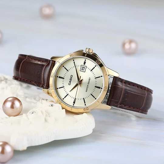 Moteriškas laikrodis CASIO LTP-V004GL-9A (zd569d) + BOX