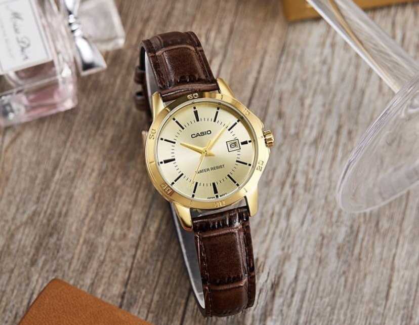 Moteriškas laikrodis CASIO LTP-V004GL-9A (zd569d) + BOX
