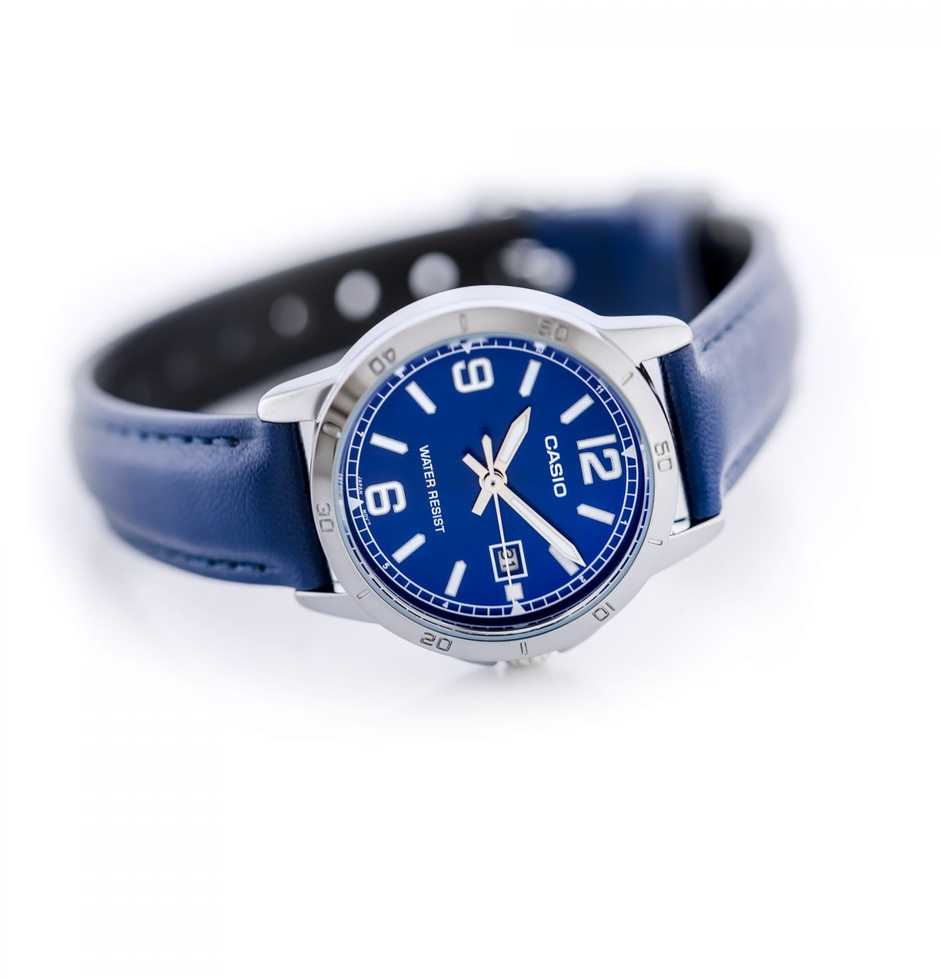 Casio LTP-V004L-2B moteriškas laikrodis (zd569g) + dėžutė