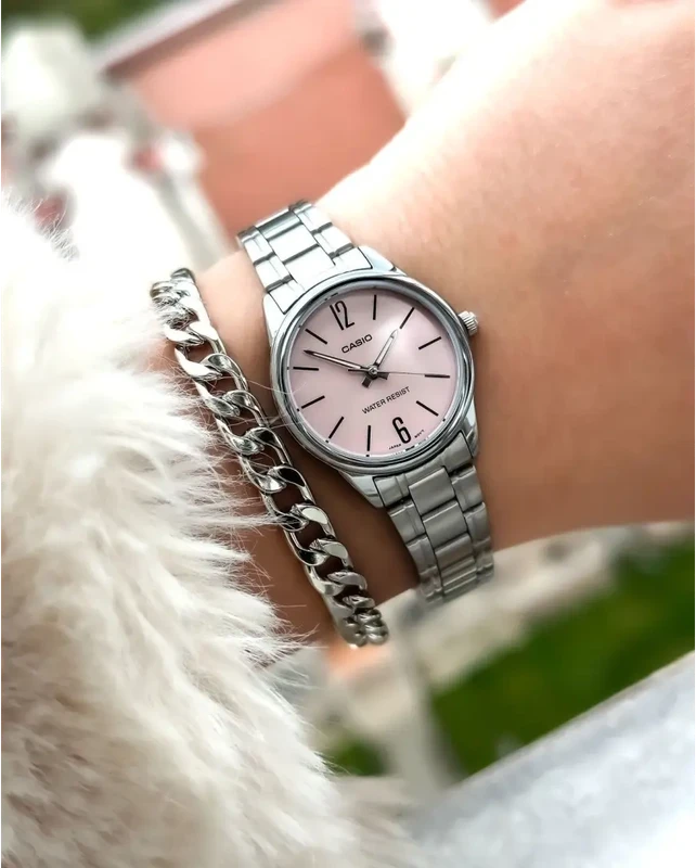 CASIO LTP-V005D-4BUDF moteriškas laikrodis (zd586a) + dėžutė