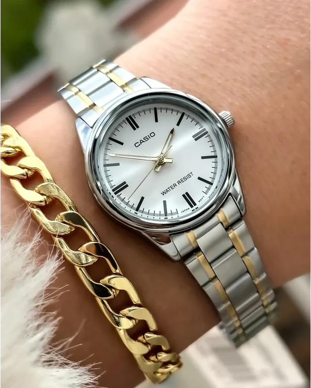 CASIO LTP-V005SG-7A moteriškas laikrodis (zd586i) + dėžutė