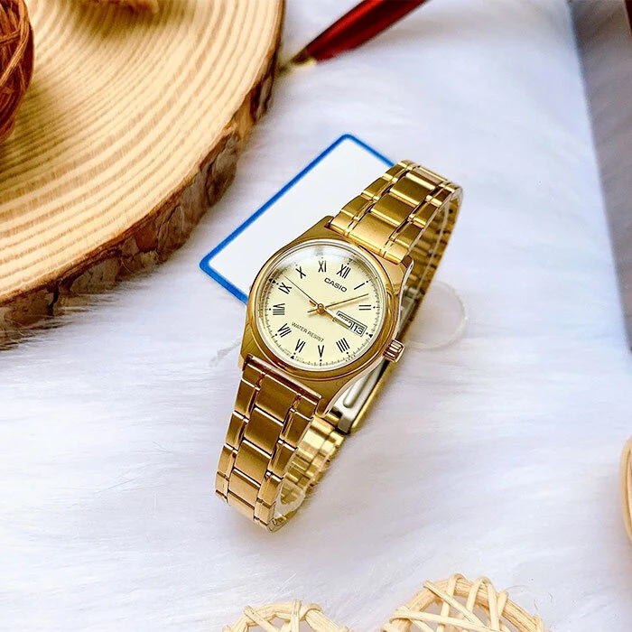 CASIO LTP-V006G-9BUDF moteriškas laikrodis (zd585a) + dėžutė